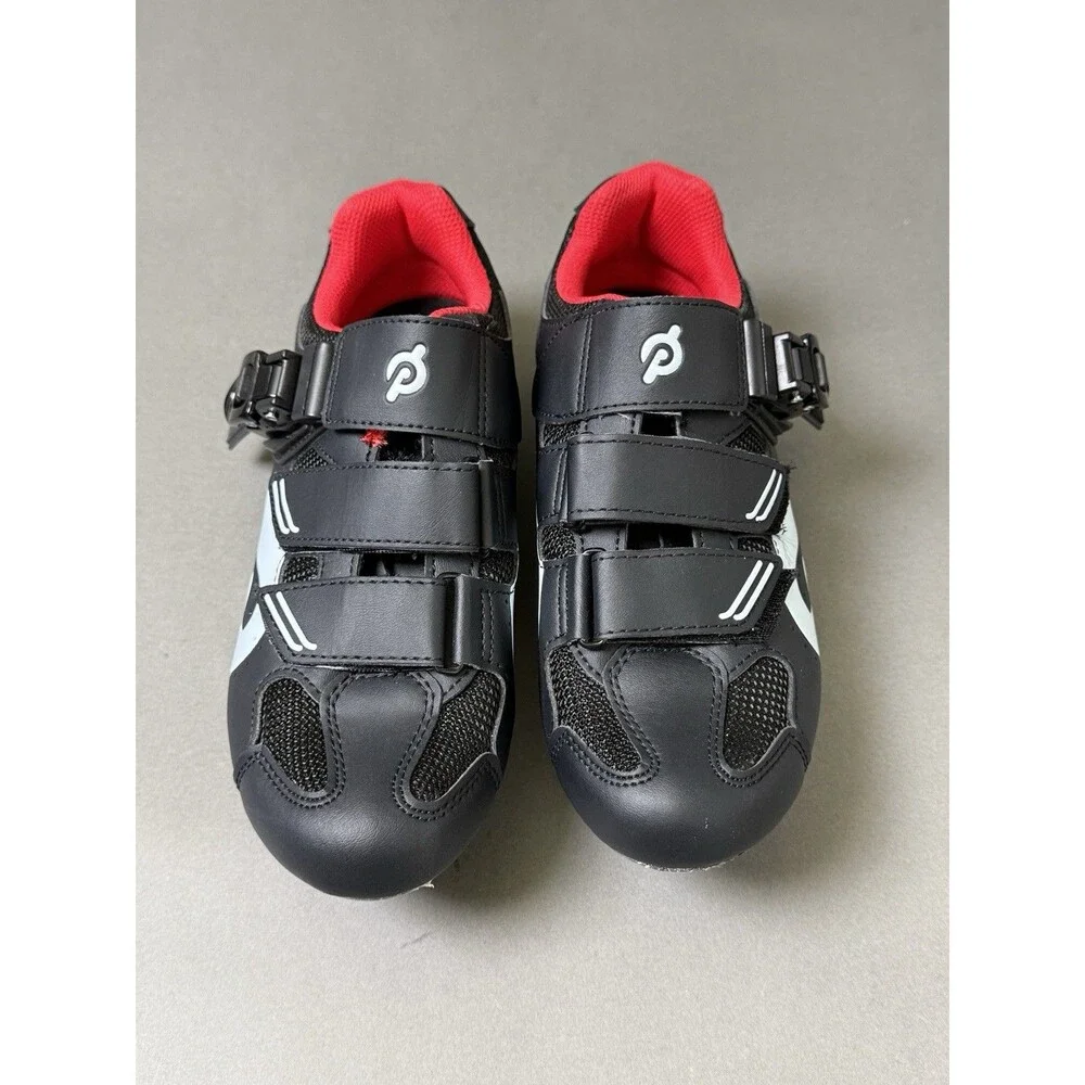 Peloton Cycling Shoes Size 38/ US Women’s Size 7 Black Red White